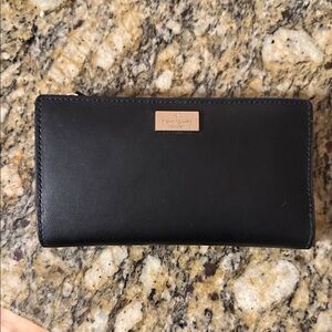 Kate Spade Black Leather Clutch